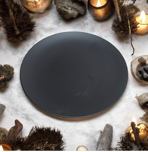 Black Saucer Candle Holder (Small)