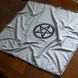 Altar cloth "Pentagram" gray with silver trim