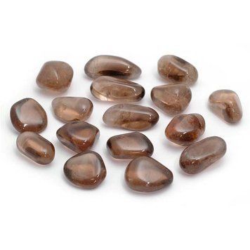 Smoky quartz tumbled S