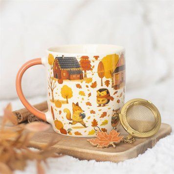 &ldquo;Cozy Autumn&rdquo; Mug with Infuser