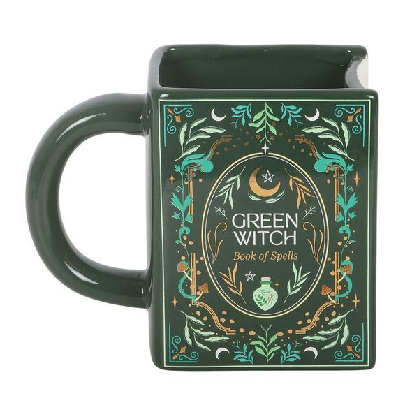 Green Witch Book Cup