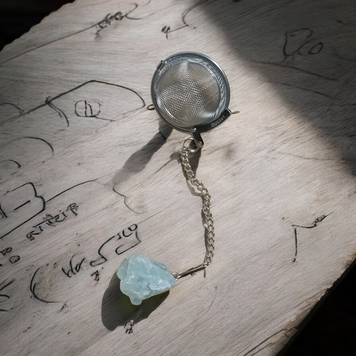Green Aventurine Tea Strainer