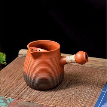 Chahai with a side handle, large red