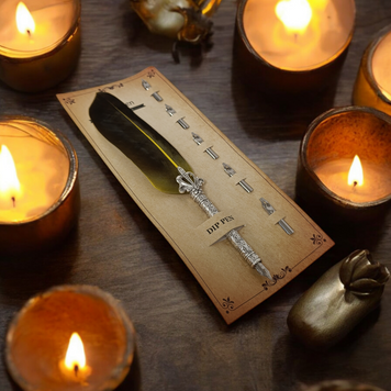 Yellow Writing Feather