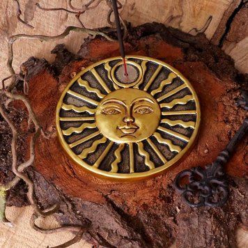 Incense holder "Golden Sun"