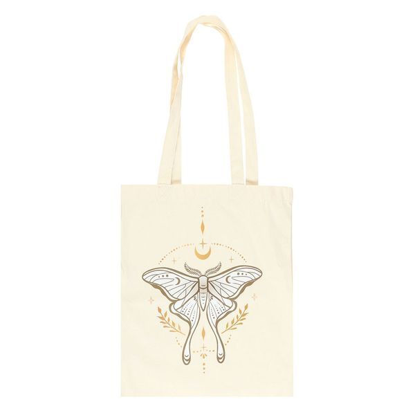 White Hawk Moth Shopper Bag