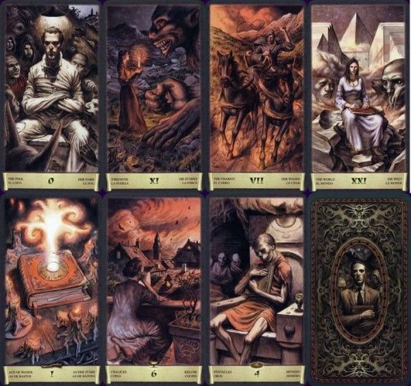 Таро Черный Гримуар Лавкрафт  / Dark Grimoire Lovecraft Tarot 03420 фото
