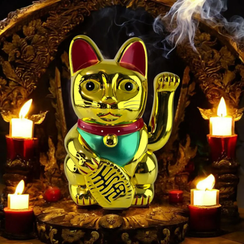 Кошка Манеки-неко машет лапой "Золотая Лапка" (25,5х18х14 см) 06694 фото
