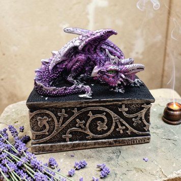 Small purple dragon box