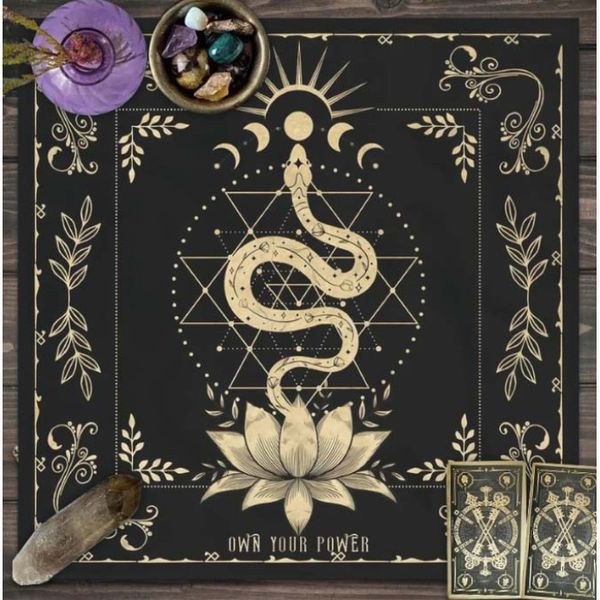 Large Altar Cloth "Golden Snake and Lotus"