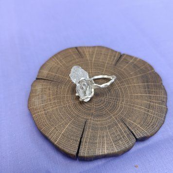 &ldquo;Silver Ring &lsquo;Magic of Stone&rsquo; with Clear Quartz 2