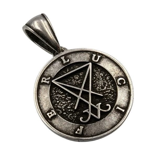 Bronze Amulet with Silver Plating “Sigil of Lucifer”