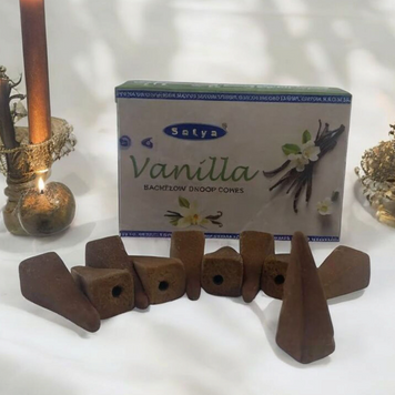 Vanilla Backflow Dhoop Cone (Ваніль) пахощі, що стеляться 06696 фото