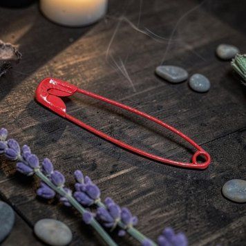 Red Small Safety Pin