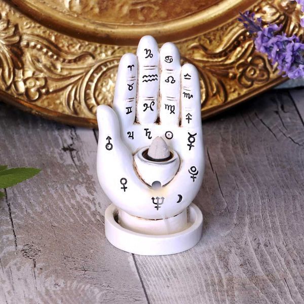 Backflow Incense Holder &ldquo;White Hand&rdquo;