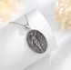 Double silver amulet "Goddess Themis"