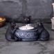 Candle holder &ldquo;Cats by the Bonfire&rdquo;