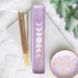 Purple Ceramic Incense Holder &ldquo;Moon Phases&rdquo;