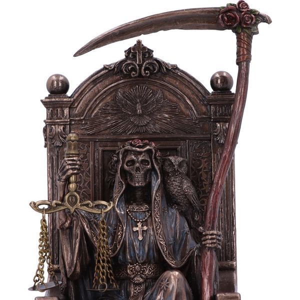 The figure of "Santa Muerte on the throne. Holy Death"