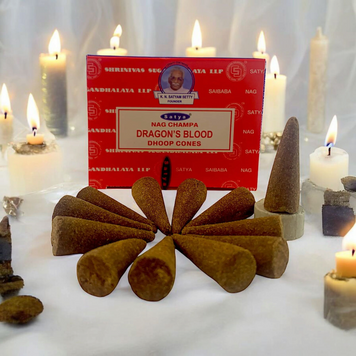 Dragon's Blood Dhoop Cone (Кровь Дракона) конусное благовоние 03842 фото