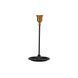 Large Candle Holder &ldquo;Golden Fire&rdquo;