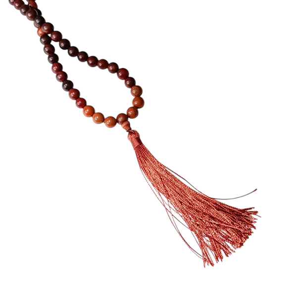 Mala Necklace &ldquo;Grounding&rdquo; with Red Jasper