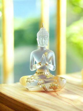&ldquo;Peace of Buddha&rdquo; Transparent Figurine
