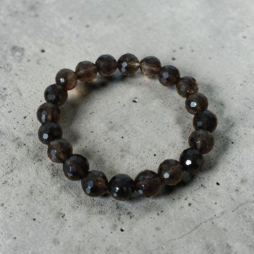 Faceted Smoky Quartz Bracelet