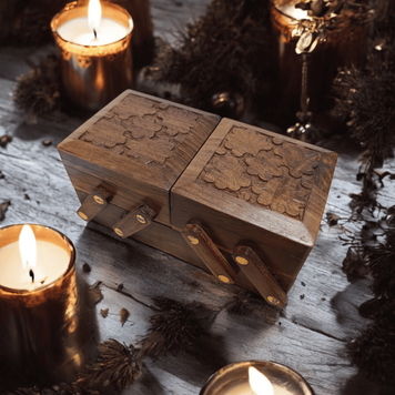 Sliding wooden box