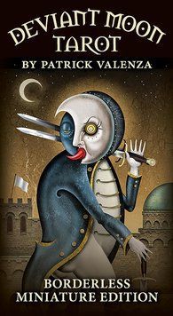 Таро "Deviant Moon Tarot borderless edition mini / "Девіантне місячне Таро" / "Таро Божевільного місяця" Безрамочне міні 06209 фото