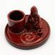 &ldquo;Buddha&rdquo; Red Holder for Herbal Smudges and Incense