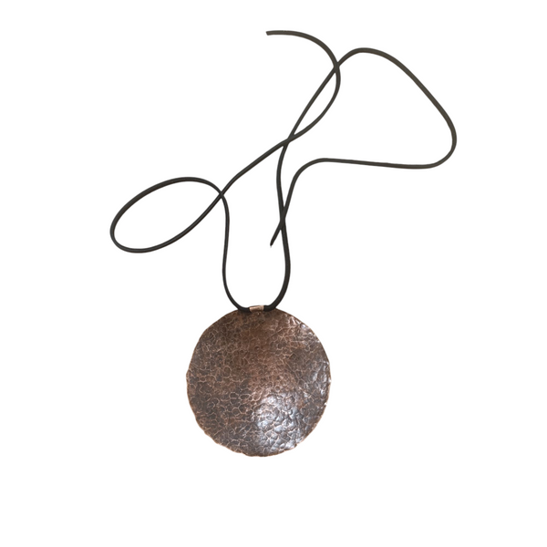 Medium Copper Shamanic Mirror (8 cm), Handmade