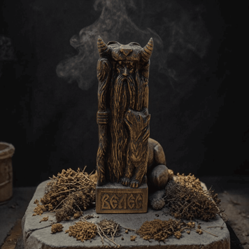 Wooden figure "Veles"