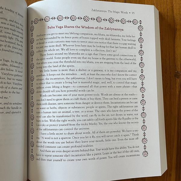 Book "Baba Yaga's Book of Witchcraft: Slavic Magic from the Witch of the Woods"