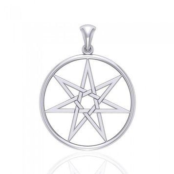Silver amulet "Septagram"
