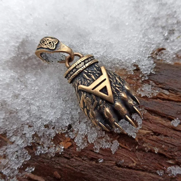 Bronze Amulet &ldquo;Veles&rsquo; Paw&rdquo;